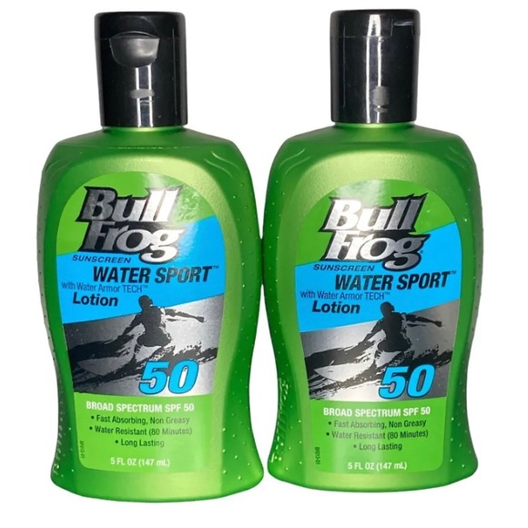 2X Bull Frog Sunscreen Water Sport SPF 50 5 fl oz Discontinued HTF NEW - Picture 1 of 1